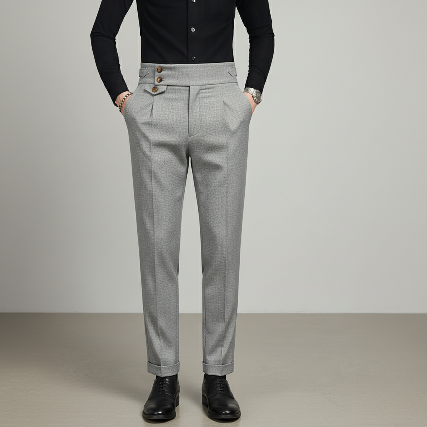 Tailored High-Waist Trousers