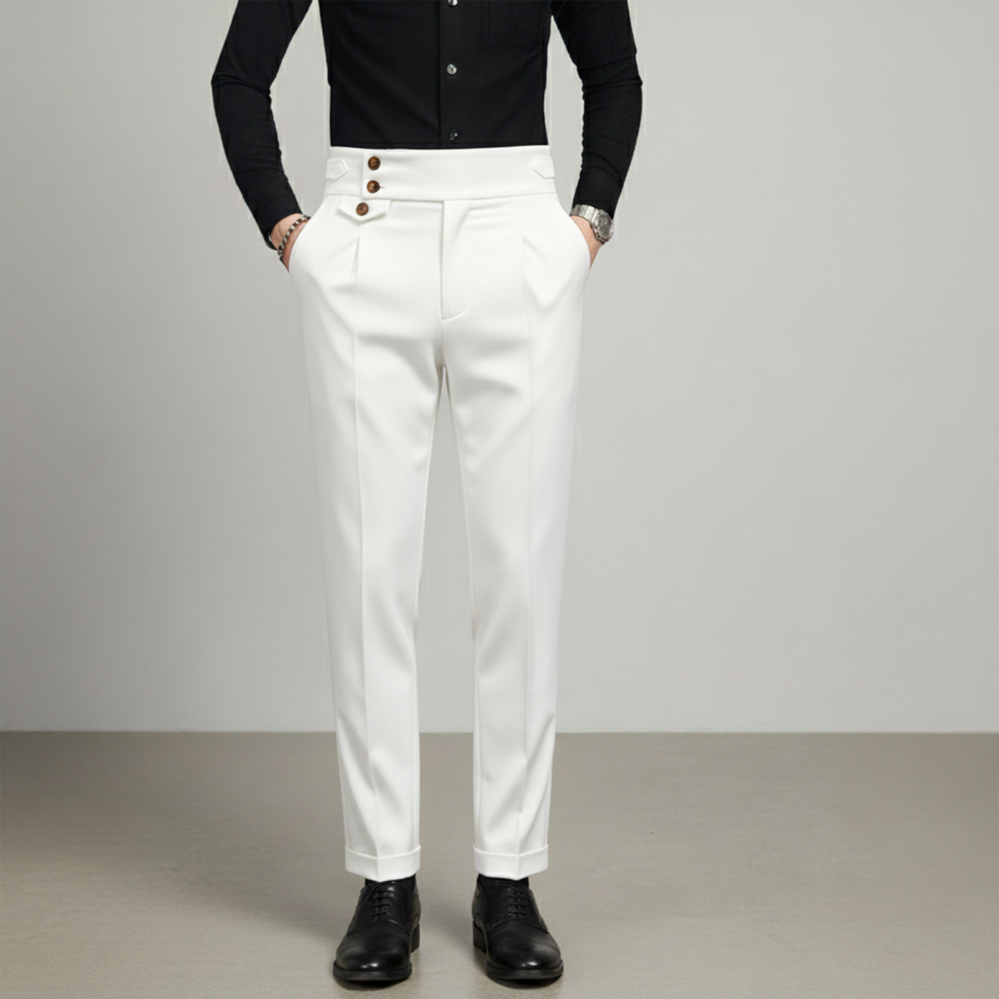 Tailored High-Waist Trousers
