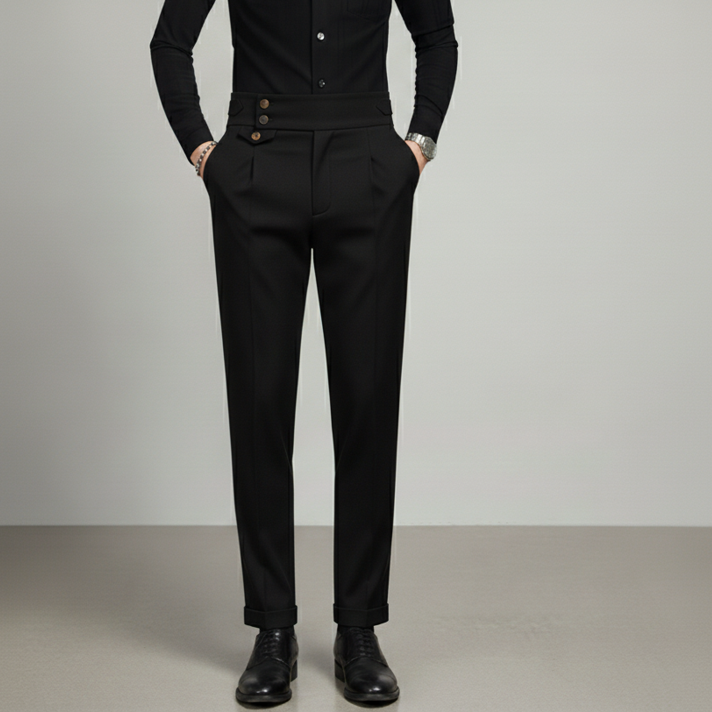 Tailored High-Waist Trousers