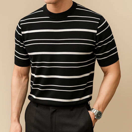 Striped Knitted T-Shirt