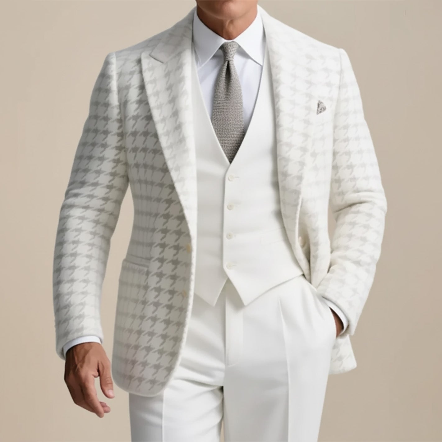Pattern Suit Jacket