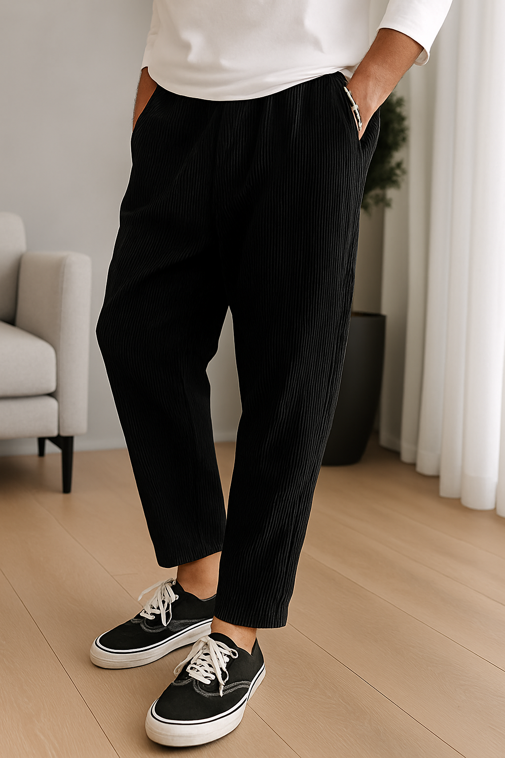 Relaxed Fit Corduroy Pants