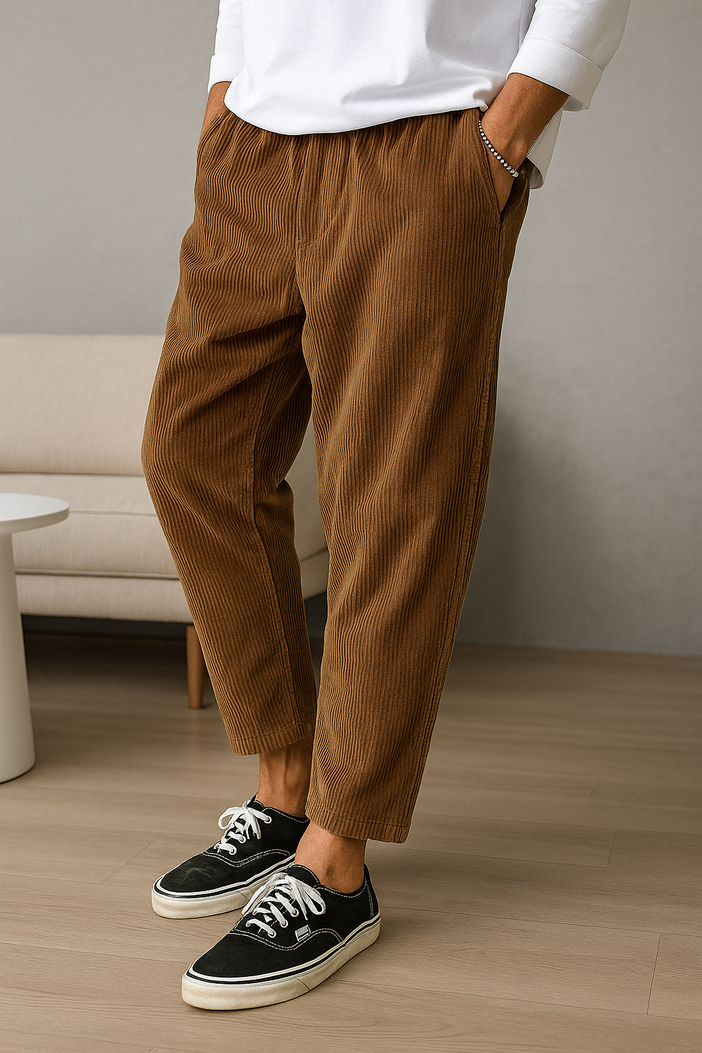 Relaxed Fit Corduroy Pants