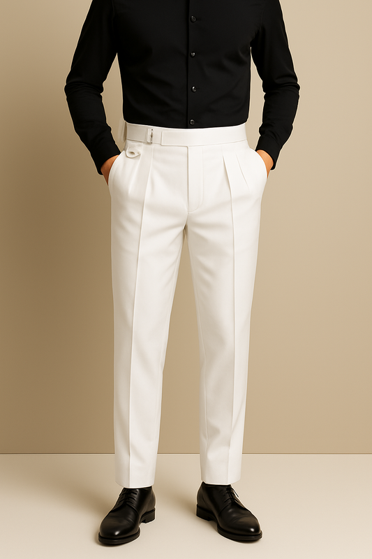 Belt-Tab Trousers