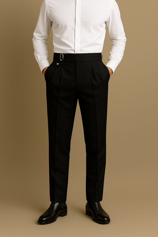Belt-Tab Trousers