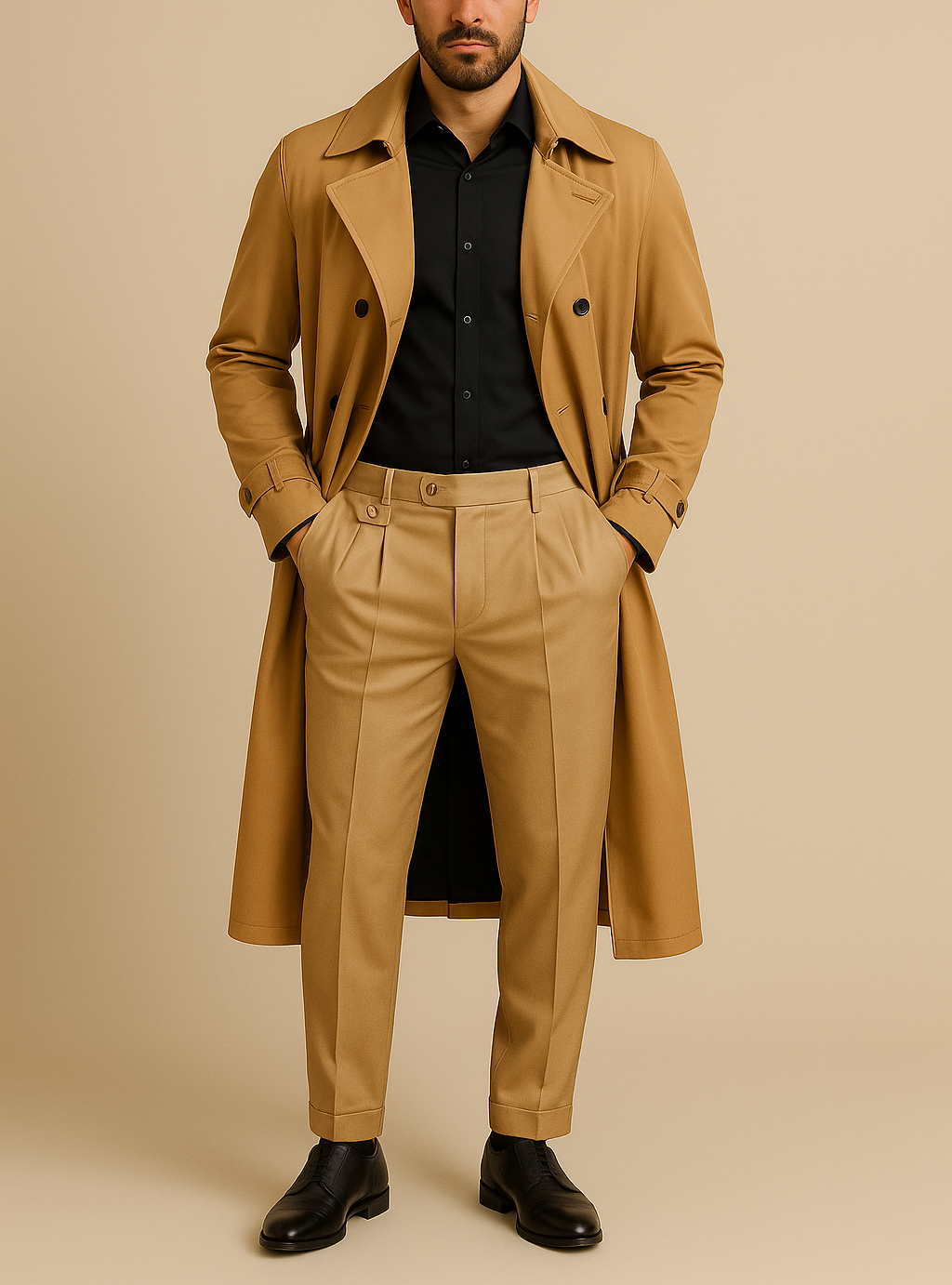 Classic Belted Trench Coat