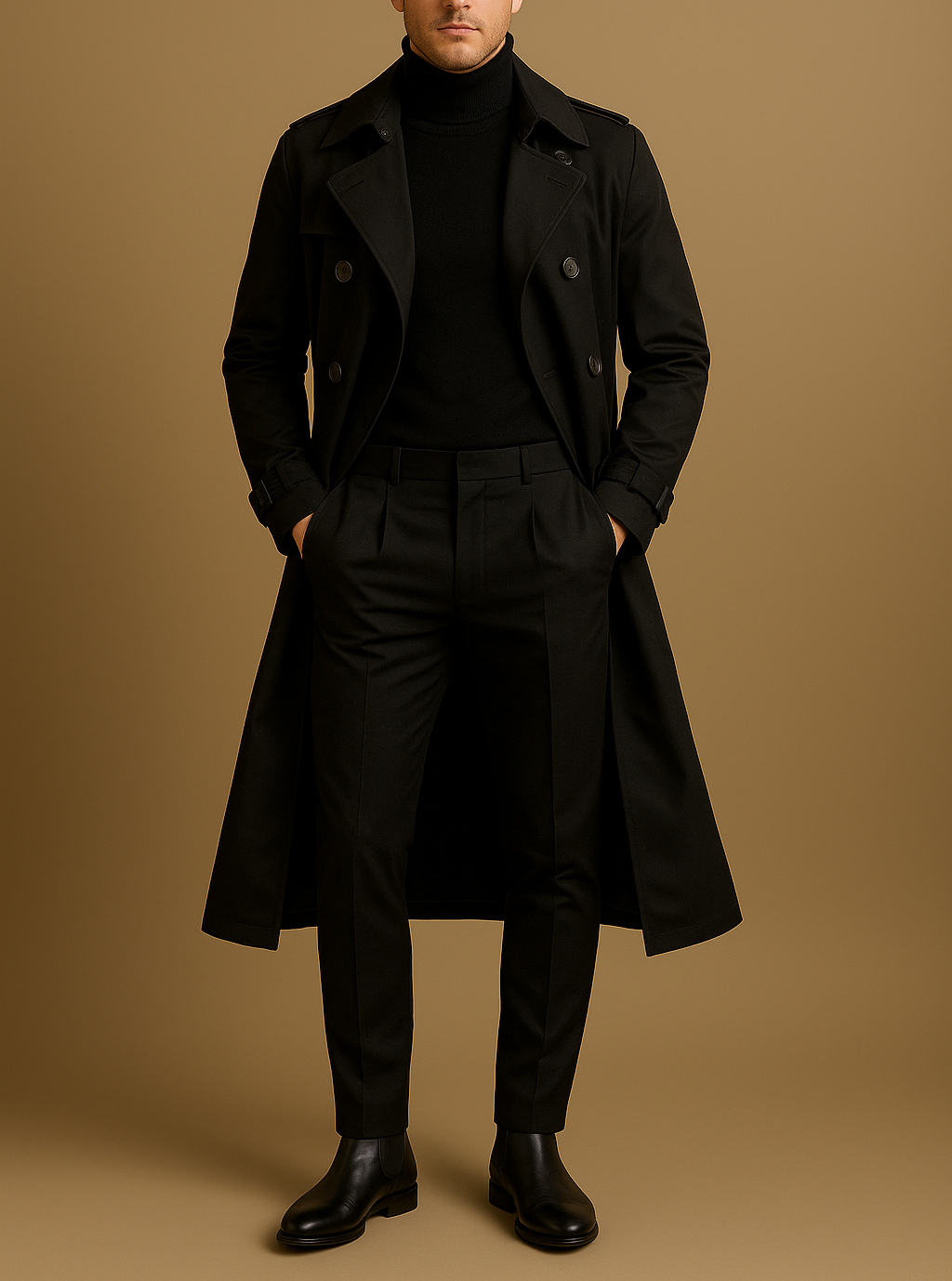 Classic Belted Trench Coat
