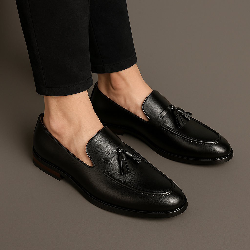 Leather Tassel Loafers