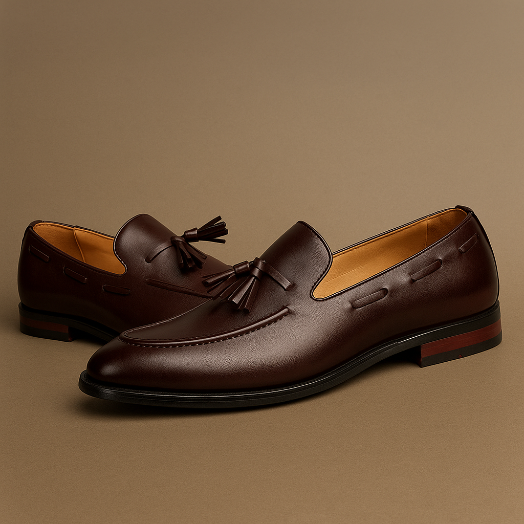 Leather Tassel Loafers