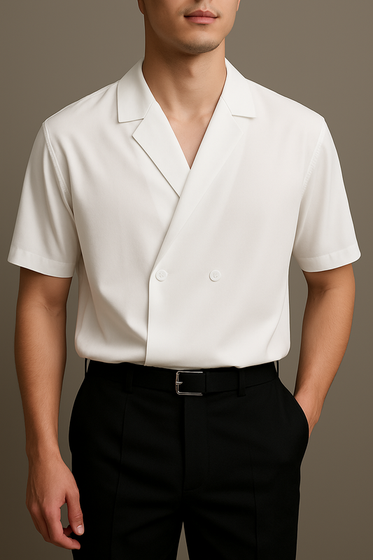 Double-Breasted Camp Shirt