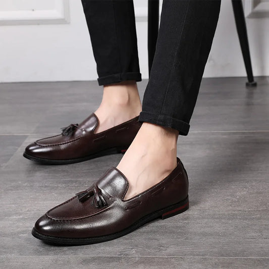 Leather Tassel Loafers