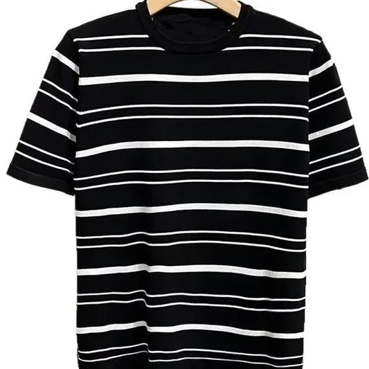 Striped Knitted T-Shirt