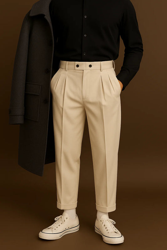 Pleated Tailored Trousers