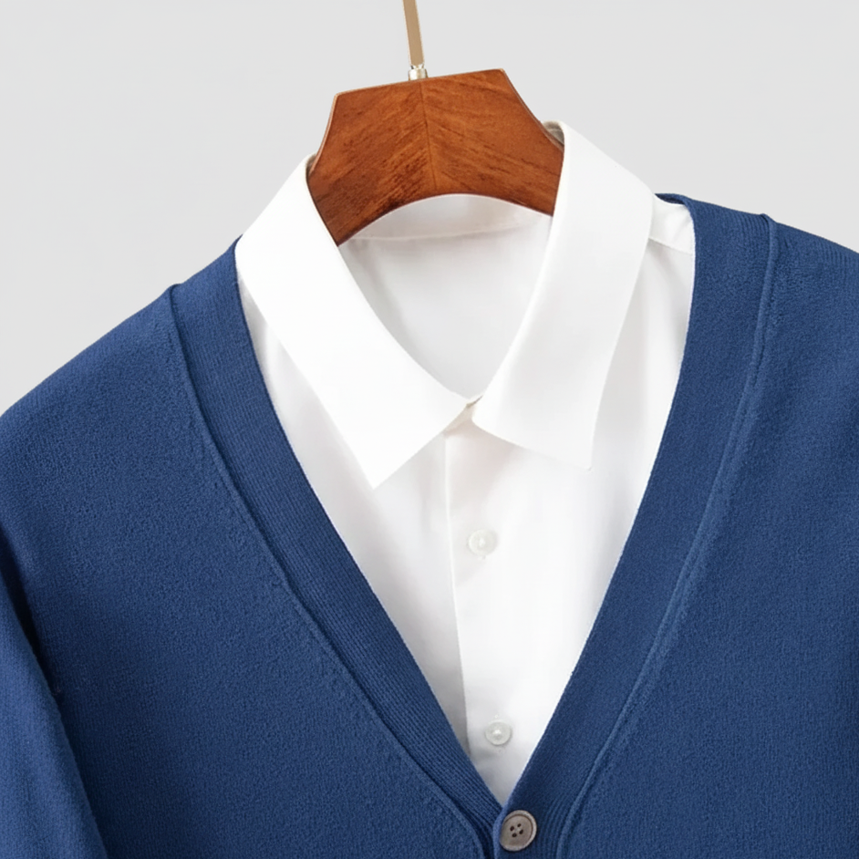 Buttoned Knit Cardigan