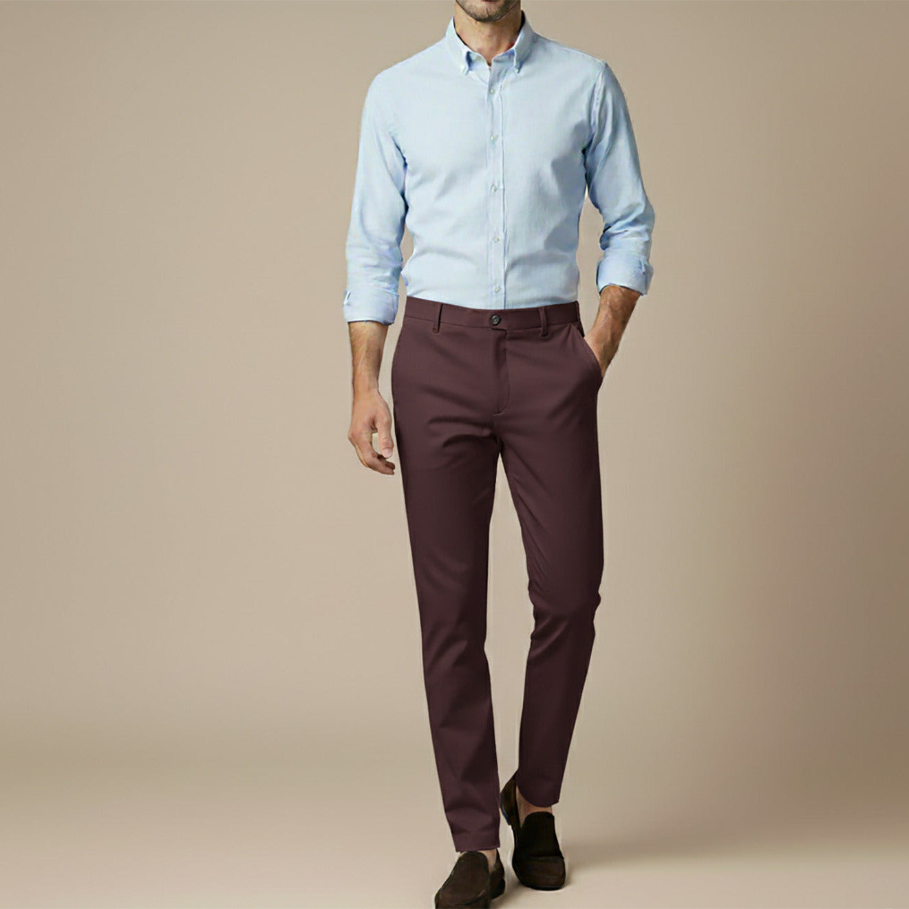 Slim-Fit Chino Trousers