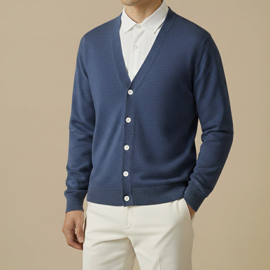 Buttoned Knit Cardigan