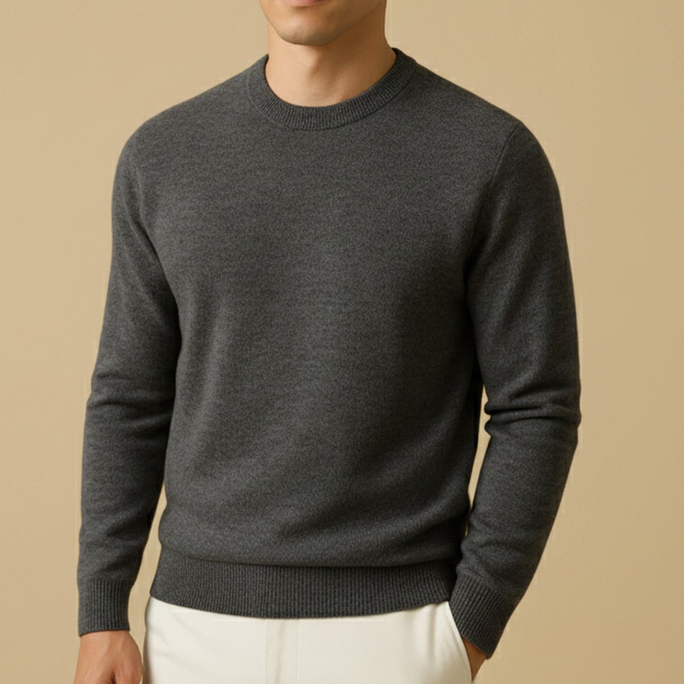 Classic Crewneck Knit Sweater
