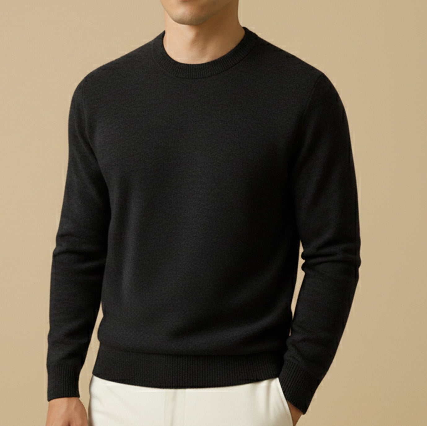 Classic Crewneck Knit Sweater