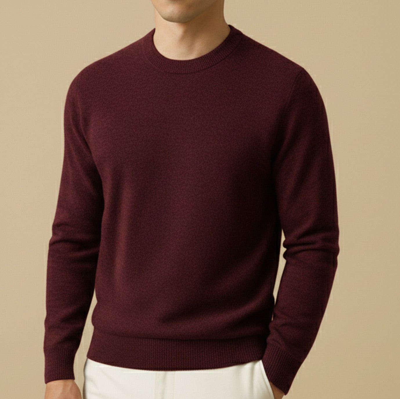 Classic Crewneck Knit Sweater
