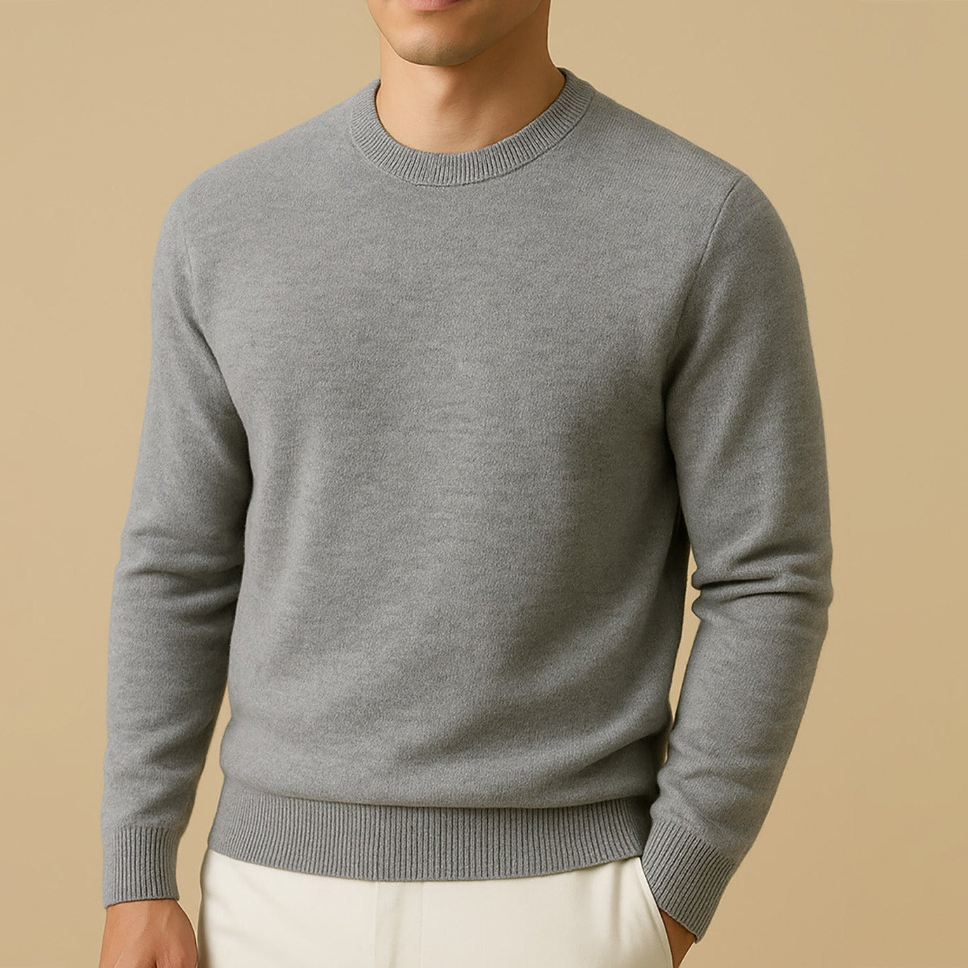 Classic Crewneck Knit Sweater
