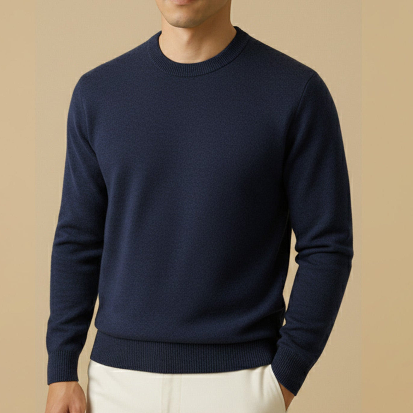 Classic Crewneck Knit Sweater