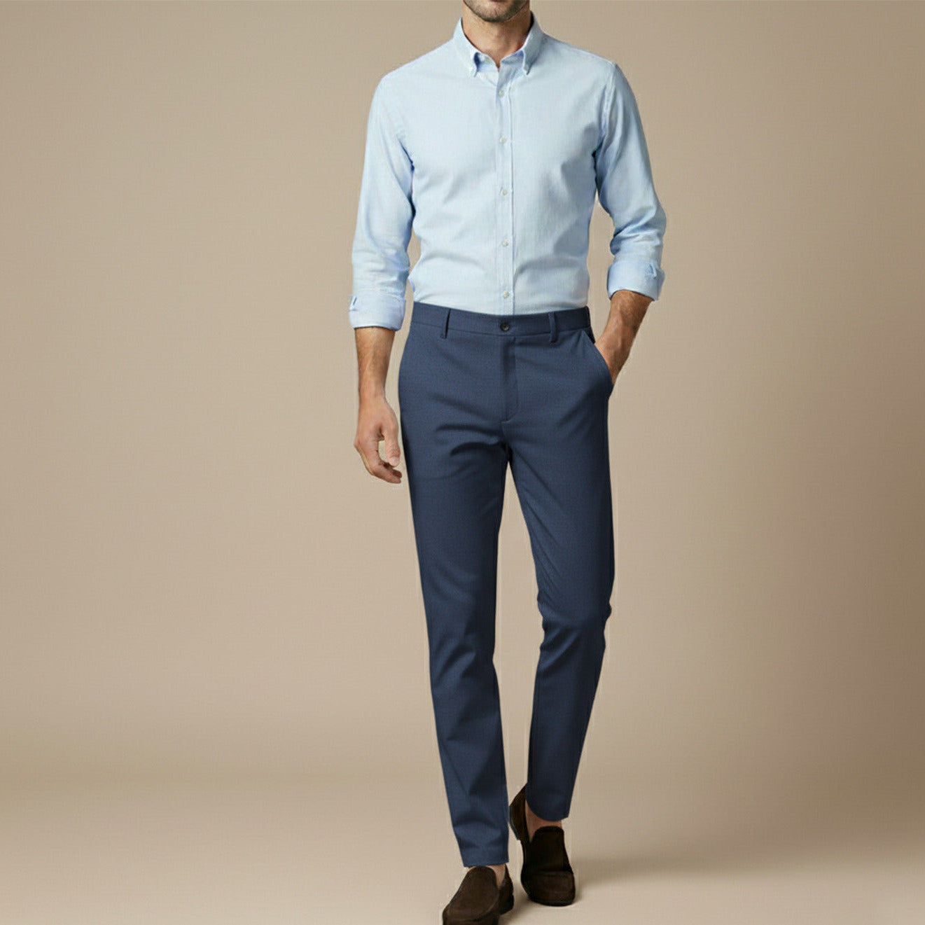 Slim-Fit Chino Trousers
