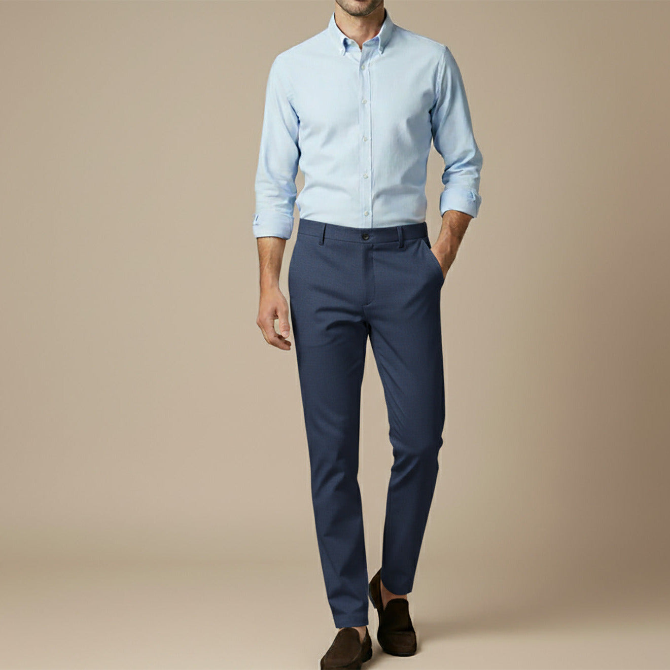 Slim-Fit Chino Trousers