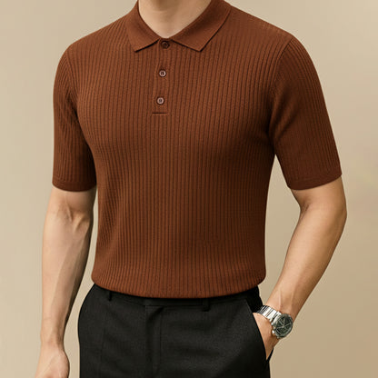 Siena Ribbed Knit Polo