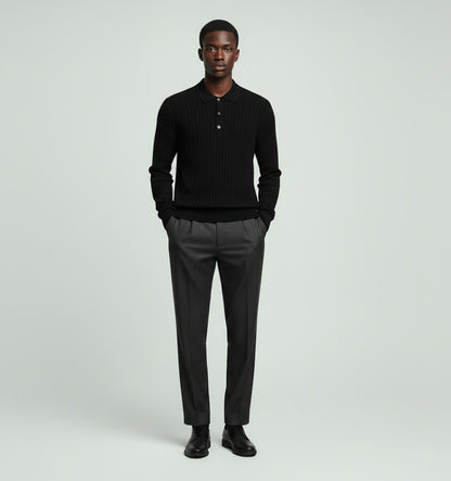 Capri Ribbed Knit Polo