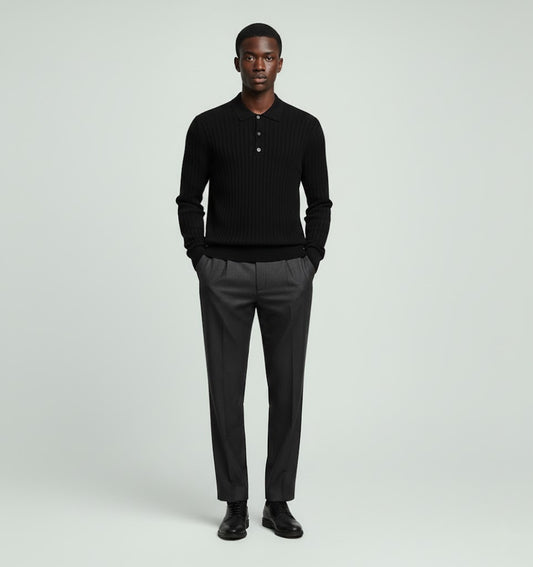 Capri Ribbed Knit Polo