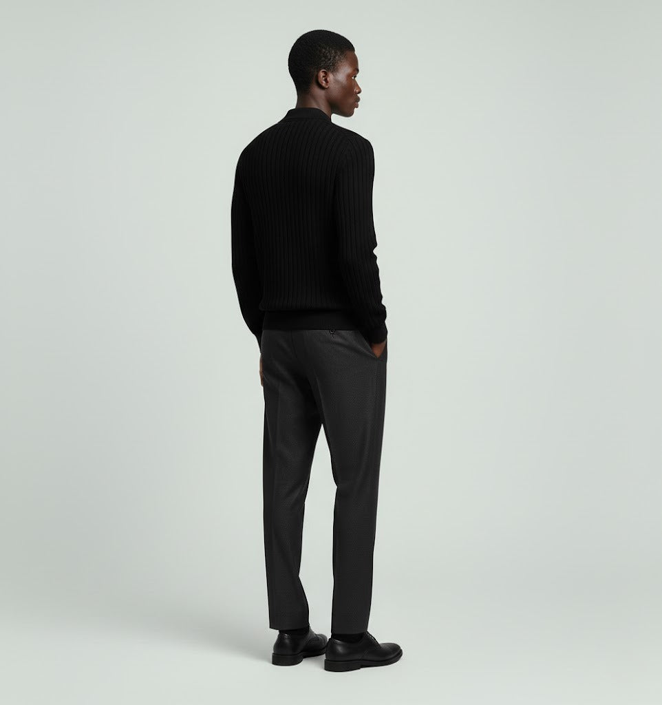 Capri Ribbed Knit Polo