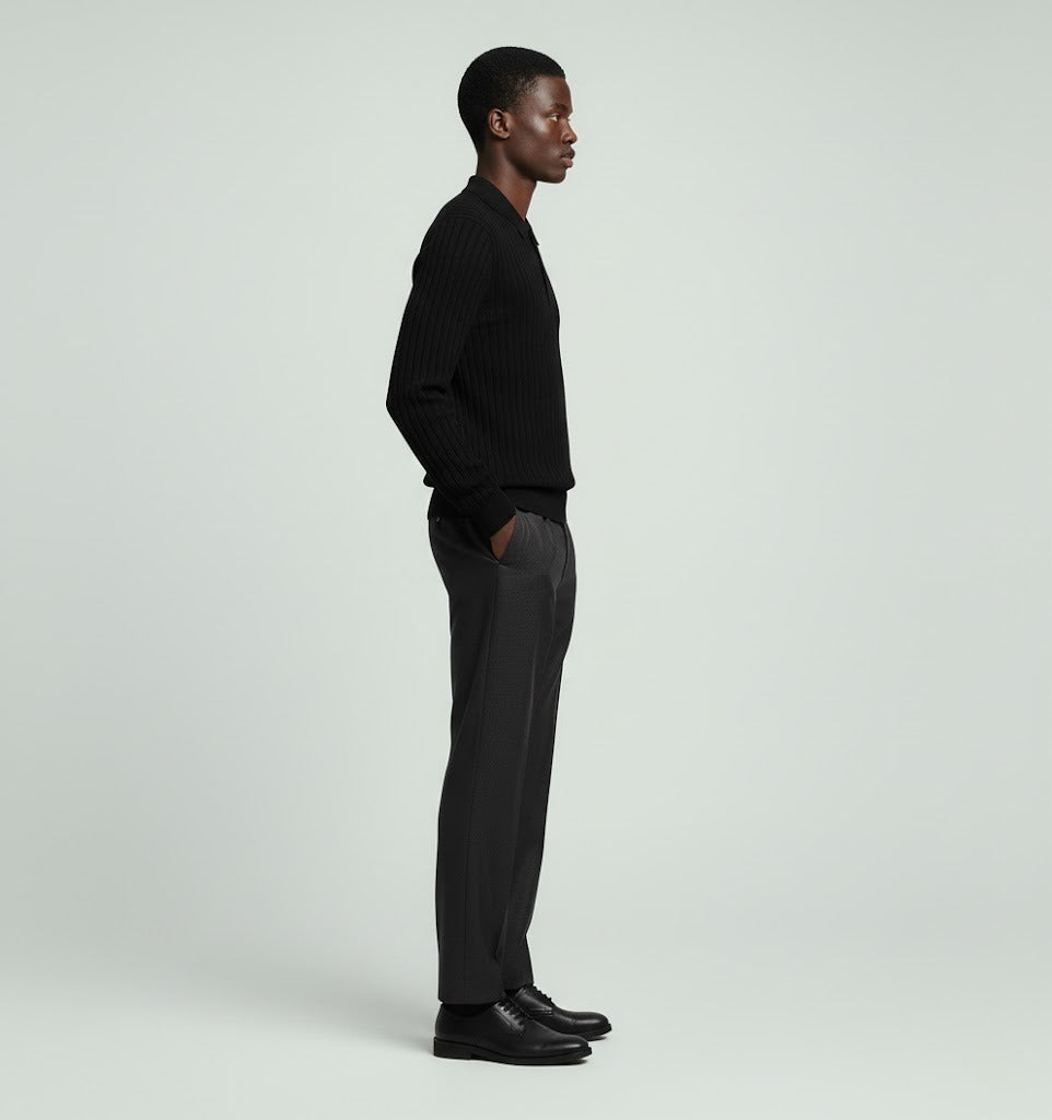 Capri Ribbed Knit Polo