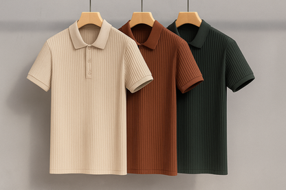 Siena Ribbed Knit Polo