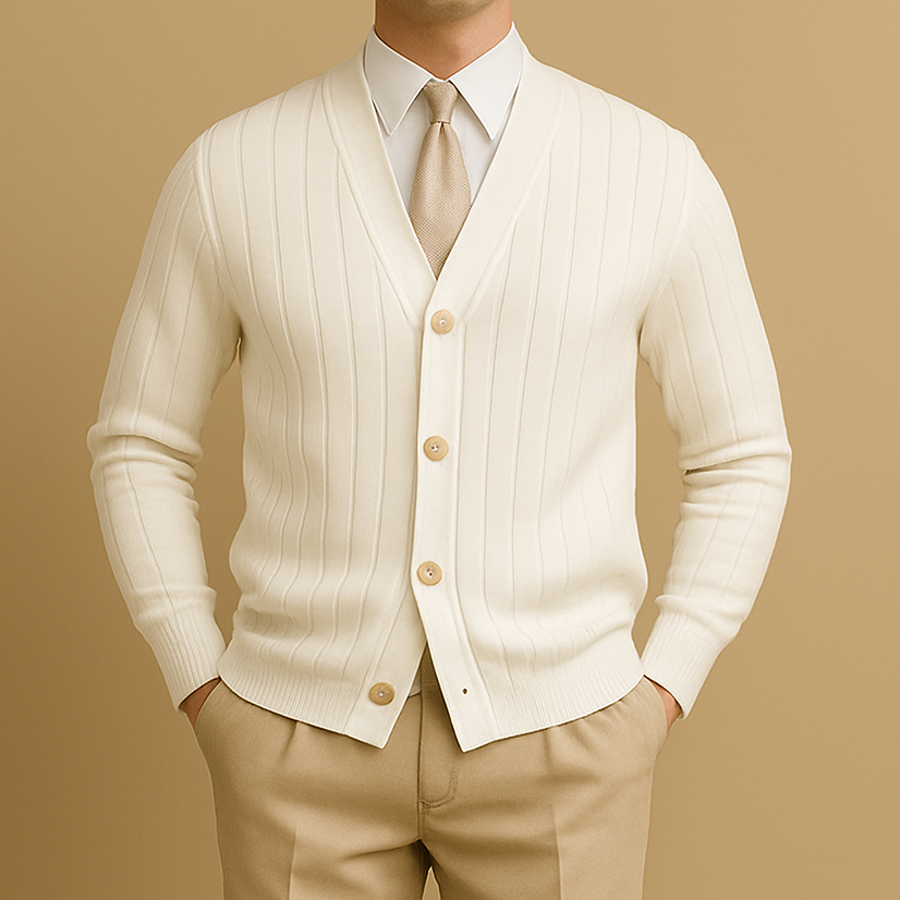 Ribbed Knit Cardigan