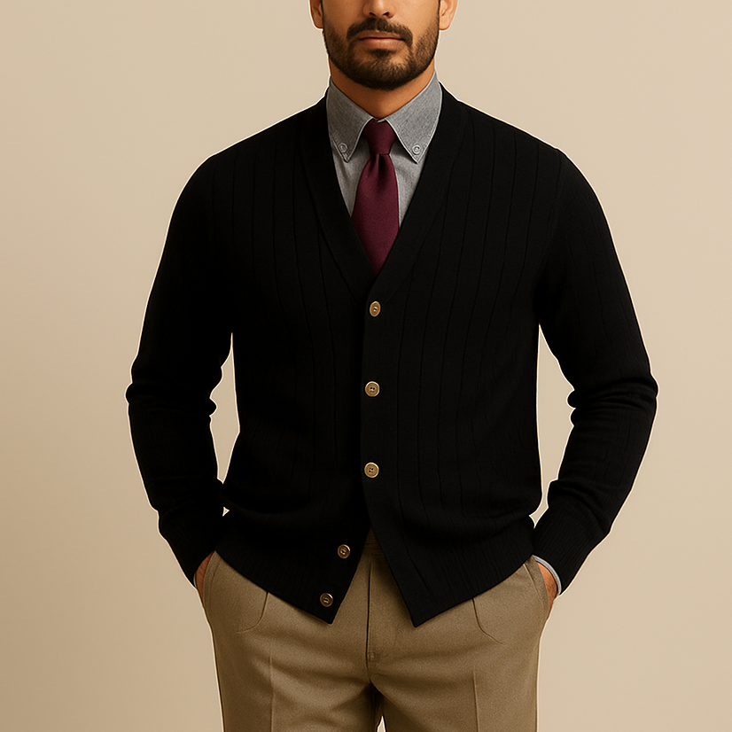 Ribbed Knit Cardigan
