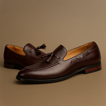 Leather Tassel Loafers