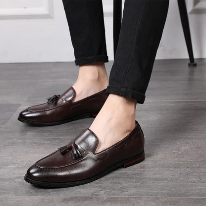 Leather Tassel Loafers