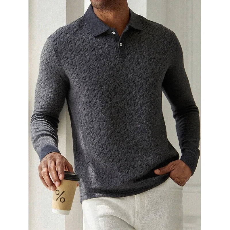 Long-Sleeve Polo