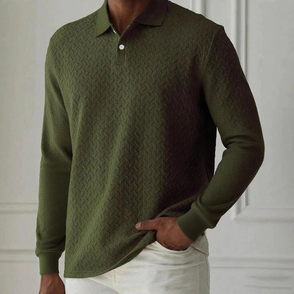 Long-Sleeve Polo