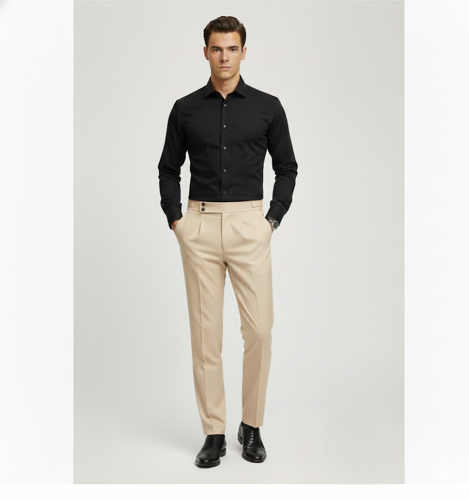 White Riviera Pleated Trousers