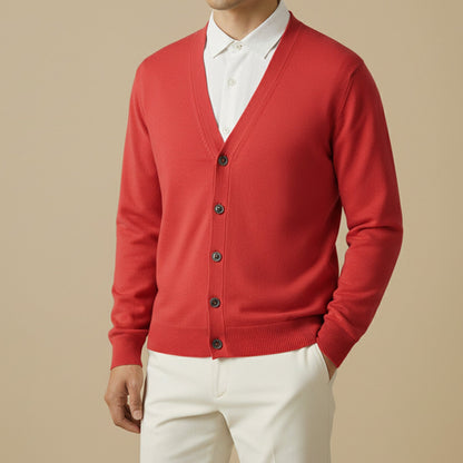 Buttoned Knit Cardigan