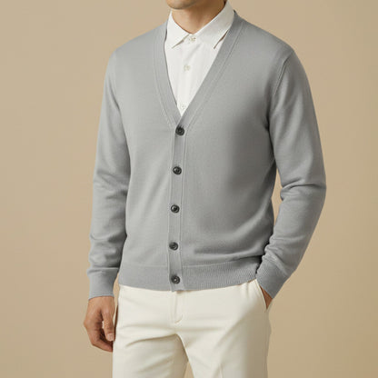 Buttoned Knit Cardigan